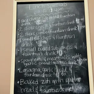 Lunch specials