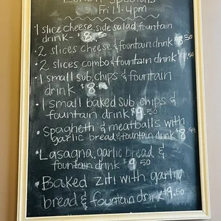 Lunch Specials