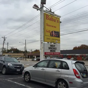 Front of store