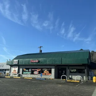 outside