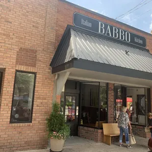 the entrance to babbo italian kitchen