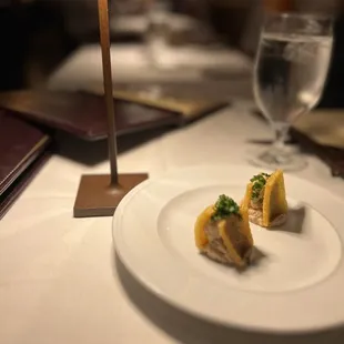 a plate of food on a table