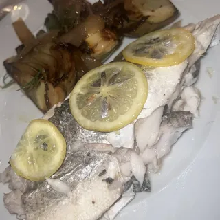 Whole Baked Branzino
