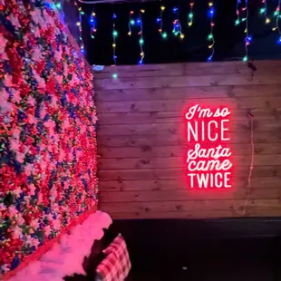 a neon sign that says i am so nice