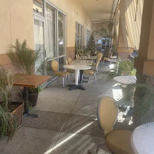outside