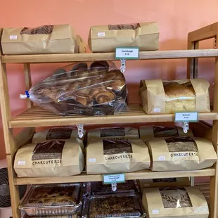 Sourdough plain, garlic, olive, sourdough focaccia, and from that day onwards, regular brioche.