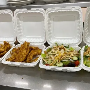 Some plate carry out.