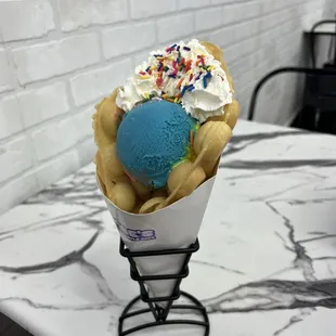 Birthday party w/ Superman ice cream