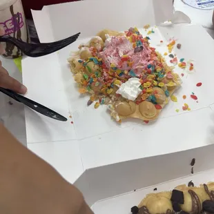 Bubble waffles!!! Milkshakes!   Amazing.  Yummmmmm