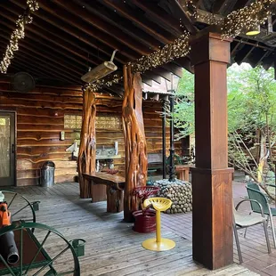 Outside waiting area