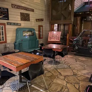 Cute patio waiting area