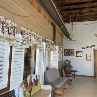 the inside of the building