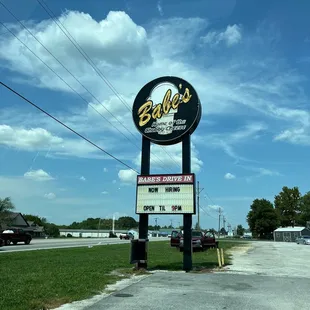 a sign for a restaurant