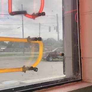 All their neon signs have never been whipped down.