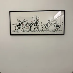 Cows in the restrooms