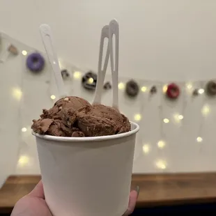 3 scoop (mocha, almond fudge, pistachio, white chocolate, caramel pecan ice cream)