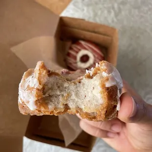 Inside of the cruller