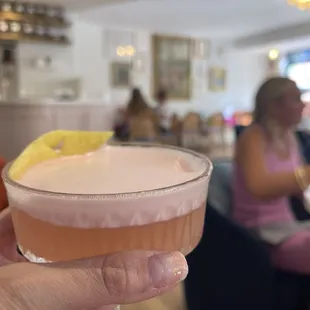 Watermelon oolong cocktail