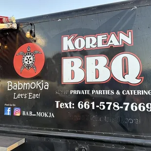 babmokja Korean food truck