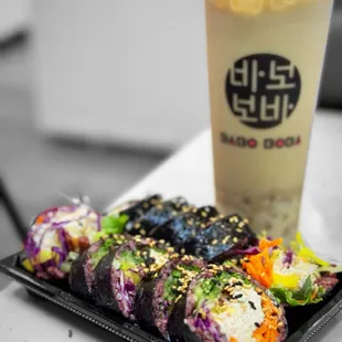 Imitation Crab Kimbop | @whaevaeats