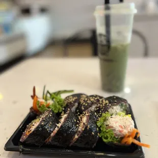 Imitation Crab Meat Kimbap $15