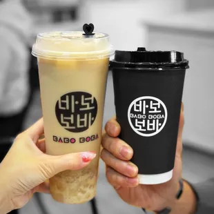 Milk Tea and Hot Korean Coffee | @whaevaeats