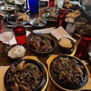 Beef Bulgogi and Fried Chicken