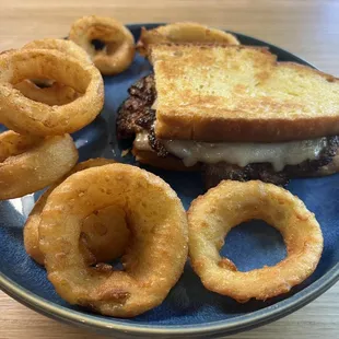 Balkan Melt with pepperjack cheese on Italian Bread.