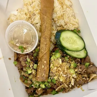 Baboy Sisig Rice Plate