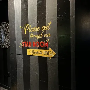 The door to the left.