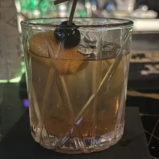 Smoked old fashioned
