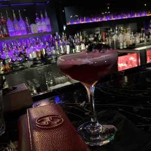 a cocktail in a glass