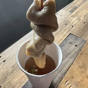 Fish cake soup - 1 skewer $4