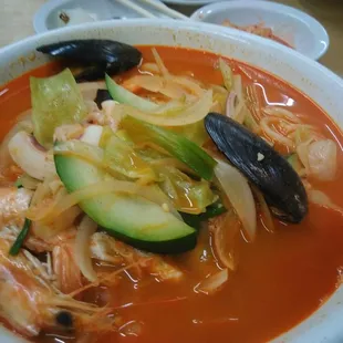 Spicy Seafood Noodle Soup