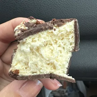 The old  birds milk candy tasted like play-dough.