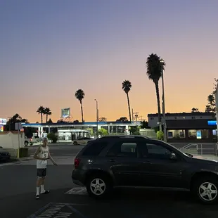 outside