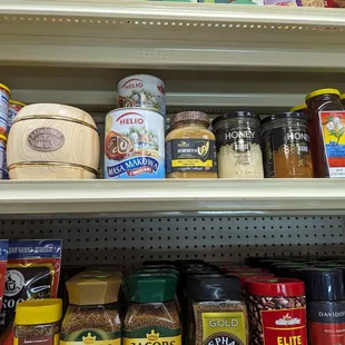 Nice looking honey  and coffee