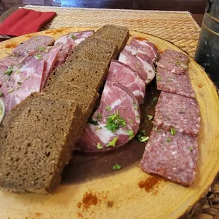 Russian meats plate appetizer. Very good starter