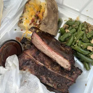 ribs, food, bbq ribs