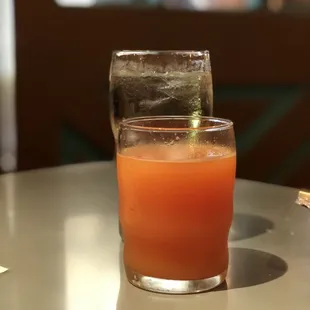 Fresh squeezed grapefruit juice