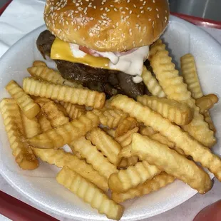 1/3 lb. Gyro Cheeseburger Combo