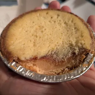 Buttermilk bean pie, less a bite