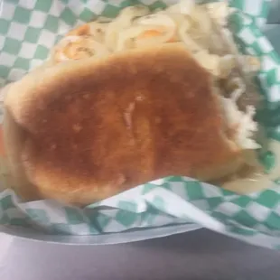 Asked for the biggest sandwich and got this grizzly beast. GRUBBING! #goingallout