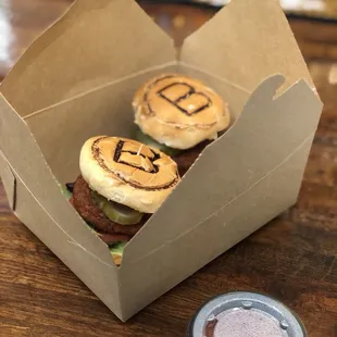 $16 vegan impossible sliders