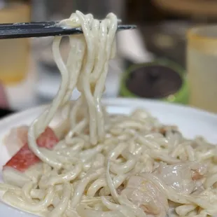 Creamy Seafood Udon