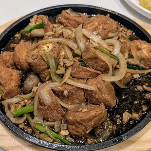Sizzling Ground Pork Japanese Tofu