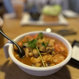 110. Tom Yum Rice Noodle Soup