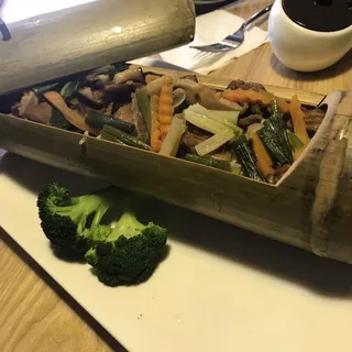 Pork Rib Bamboo Tube Rice