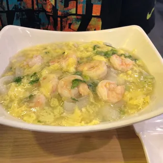 49. Prawn Chow Fun with Scrambled Egg