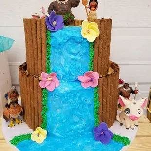 Moana themed cake